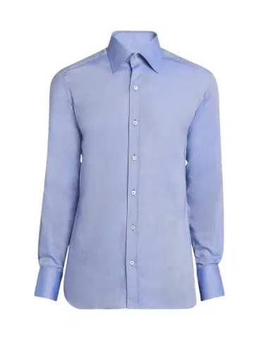 Tom Ford Men's Cotton Oxford Slim Fit Dress Shirt | Thumbnail 1 Tom Ford Men's Cotton Oxford Slim Fit Dress Shirt | Thumbnail 1