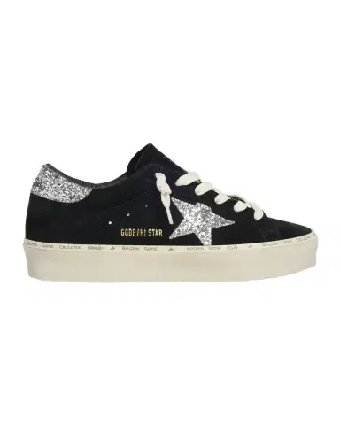 Golden Goose Hi Star Suede Glitter Low-Top Sneakers | Thumbnail 1 Golden Goose Hi Star Suede Glitter Low-Top Sneakers | Thumbnail 1