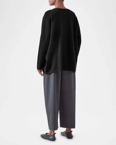 Eskandar Slim-Sleeve Cashmere Cardigan | Thumbnail 3 Eskandar Slim-Sleeve Cashmere Cardigan | Thumbnail 3