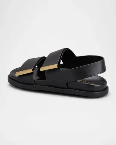 Tod's Gomma Leather Dual-Strap Comfort Sandals | Thumbnail 2 Tod's Gomma Leather Dual-Strap Comfort Sandals | Thumbnail 2