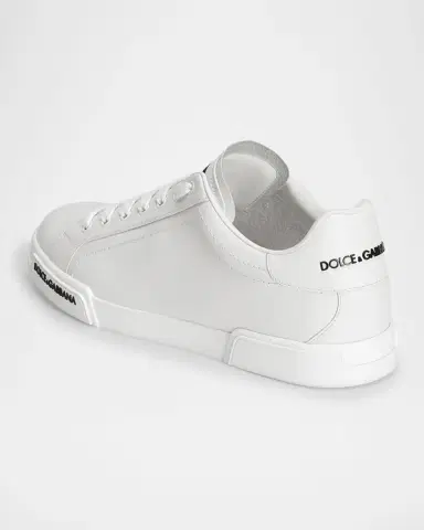 Dolce & Gabbana Men's Leather Low-Top Sneakers | Thumbnail 2 Dolce & Gabbana Men's Leather Low-Top Sneakers | Thumbnail 2