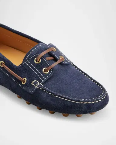 Tod's Gommino Suede Driver Boat Loafers | Thumbnail 4 Tod's Gommino Suede Driver Boat Loafers | Thumbnail 4