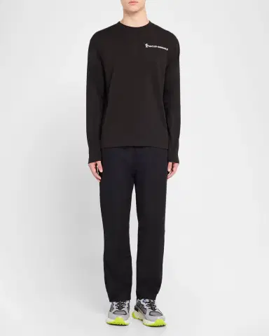 Moncler Grenoble Men's Cotton Logo Long-Sleeve T-Shirt | Thumbnail 2 Moncler Grenoble Men's Cotton Logo Long-Sleeve T-Shirt | Thumbnail 2