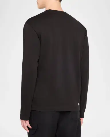Moncler Grenoble Men's Cotton Logo Long-Sleeve T-Shirt | Thumbnail 3 Moncler Grenoble Men's Cotton Logo Long-Sleeve T-Shirt | Thumbnail 3