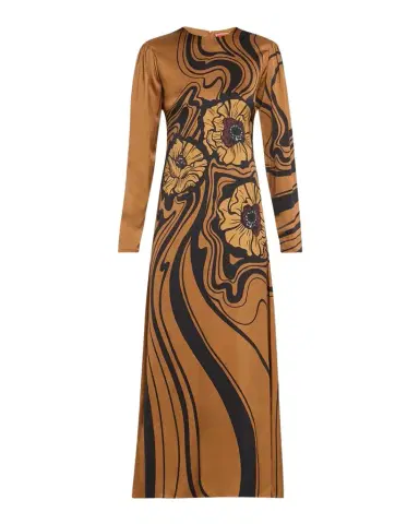 La DoubleJ Clingy Long-Sleeve Maxi Swing Dress | Thumbnail 1 La DoubleJ Clingy Long-Sleeve Maxi Swing Dress | Thumbnail 1