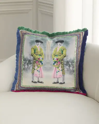 Christian Lacroix Torero Twins Decorative Pillow, 20" Square | Thumbnail 1 Christian Lacroix Torero Twins Decorative Pillow, 20" Square | Thumbnail 1
