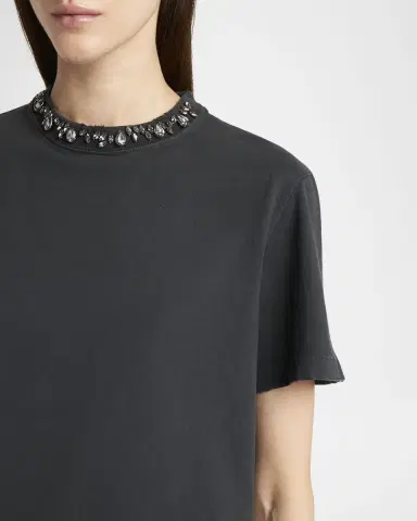Golden Goose Golden Embellished Boxy T-Shirt | Thumbnail 5 Golden Goose Golden Embellished Boxy T-Shirt | Thumbnail 5