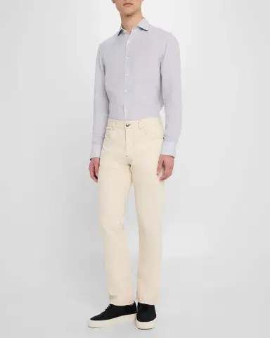 Canali Men's Linen Sport Shirt | Thumbnail 2 Canali Men's Linen Sport Shirt | Thumbnail 2