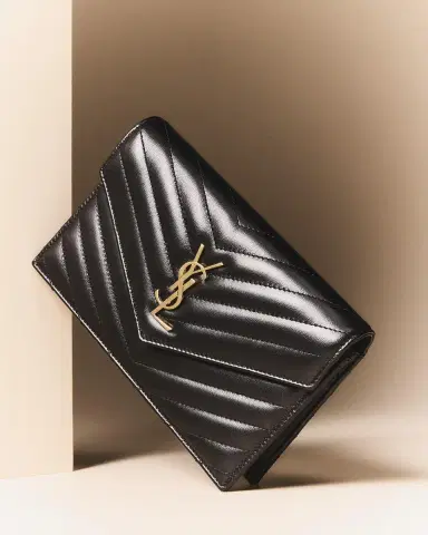 Saint Laurent Cassandre Small YSL Wallet on Chain in Quilted Leather | Thumbnail 5 Saint Laurent Cassandre Small YSL Wallet on Chain in Quilted Leather | Thumbnail 5
