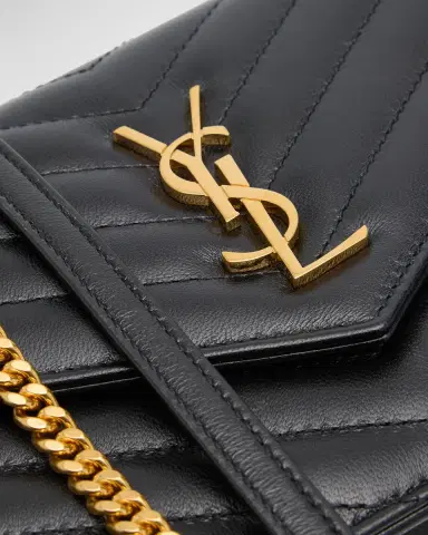 Saint Laurent Cassandre Small YSL Wallet on Chain in Quilted Leather | Thumbnail 6 Saint Laurent Cassandre Small YSL Wallet on Chain in Quilted Leather | Thumbnail 6