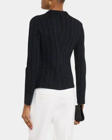 Emporio Armani Asymmetric Knit Jersey Jacket | Thumbnail 3 Emporio Armani Asymmetric Knit Jersey Jacket | Thumbnail 3