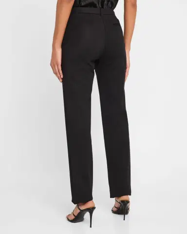 Emporio Armani Mid-Rise Straight-Leg Trousers | Thumbnail 3 Emporio Armani Mid-Rise Straight-Leg Trousers | Thumbnail 3