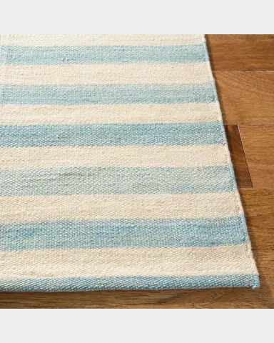 Ralph Lauren Home Celeste Stripe Patch Hand-Woven Rug | Thumbnail 2 Ralph Lauren Home Celeste Stripe Patch Hand-Woven Rug | Thumbnail 2