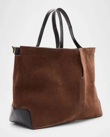 Tod's Shopping Suede Tote Bag | Thumbnail 3 Tod's Shopping Suede Tote Bag | Thumbnail 3
