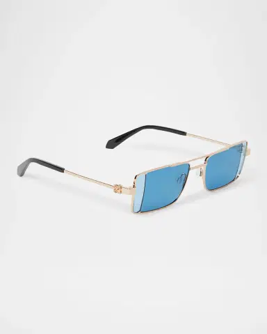 Off-White Men 's Cortez Metal Rectangle Sunglasses | Thumbnail 2 Off-White Men 's Cortez Metal Rectangle Sunglasses | Thumbnail 2