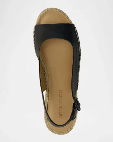 Bernardo Melila Leather Slingback Wedge Espadrilles | Thumbnail 2 Bernardo Melila Leather Slingback Wedge Espadrilles | Thumbnail 2