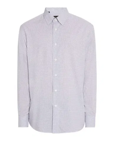 Brioni Men's Cotton Micro-Check Sport Shirt | Thumbnail 1 Brioni Men's Cotton Micro-Check Sport Shirt | Thumbnail 1