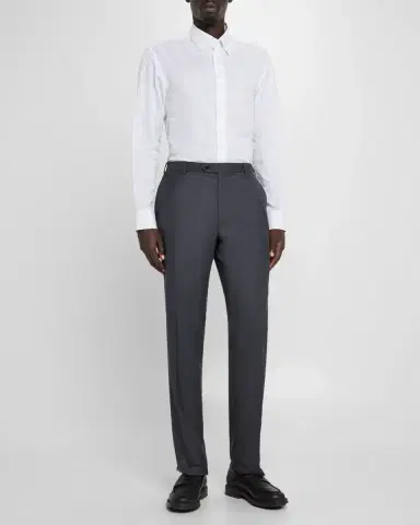 Brioni Men 's Cotton and Linen Plaid Sport Shirt | Thumbnail 2 Brioni Men 's Cotton and Linen Plaid Sport Shirt | Thumbnail 2