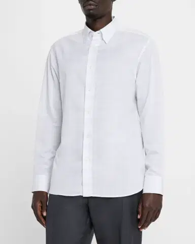 Brioni Men 's Cotton and Linen Plaid Sport Shirt | Thumbnail 4 Brioni Men 's Cotton and Linen Plaid Sport Shirt | Thumbnail 4