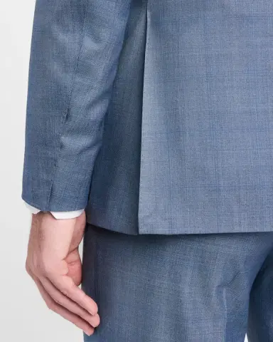 Canali Men 's Wool-Silk Windowpane Suit | Thumbnail 9 Canali Men 's Wool-Silk Windowpane Suit | Thumbnail 9