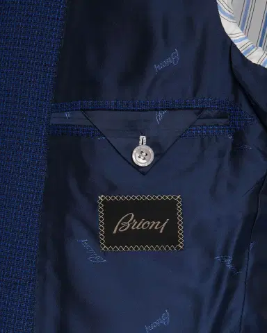 Brioni Men's Tonal Check Sport Coat | Thumbnail 6 Brioni Men's Tonal Check Sport Coat | Thumbnail 6