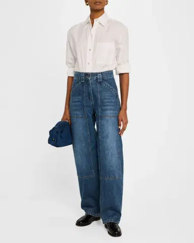 Co High-Rise Barrel-Leg Denim Pants | Thumbnail 2 Co High-Rise Barrel-Leg Denim Pants | Thumbnail 2