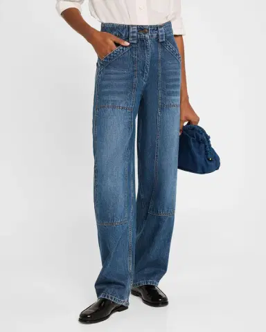 Co High-Rise Barrel-Leg Denim Pants | Thumbnail 4 Co High-Rise Barrel-Leg Denim Pants | Thumbnail 4