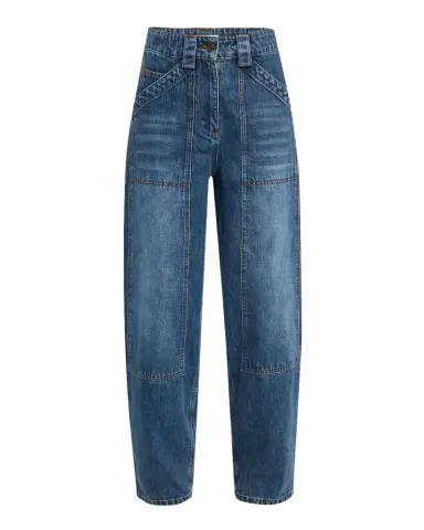 Co High-Rise Barrel-Leg Denim Pants | Thumbnail 1 Co High-Rise Barrel-Leg Denim Pants | Thumbnail 1