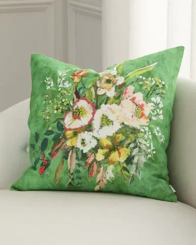 Designers Guild Margaretta Linen Decorative Pillow, 22" Square | Thumbnail 1 Designers Guild Margaretta Linen Decorative Pillow, 22" Square | Thumbnail 1