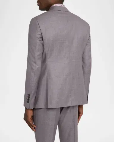 Emporio Armani Men's Silky Wool Sharkskin Suit | Thumbnail 5 Emporio Armani Men's Silky Wool Sharkskin Suit | Thumbnail 5