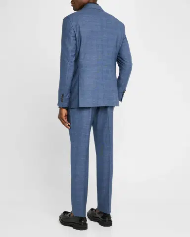 Emporio Armani Men's Subtle Grid Check Suit | Thumbnail 3 Emporio Armani Men's Subtle Grid Check Suit | Thumbnail 3