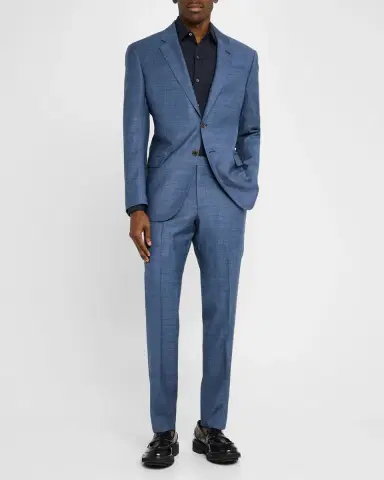 Emporio Armani Men's Subtle Grid Check Suit | Thumbnail 5 Emporio Armani Men's Subtle Grid Check Suit | Thumbnail 5