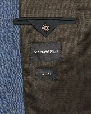 Emporio Armani Men's Subtle Grid Check Suit | Thumbnail 6 Emporio Armani Men's Subtle Grid Check Suit | Thumbnail 6
