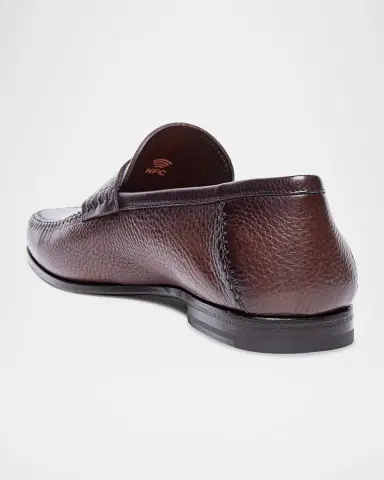 Santoni Men's Paine Soft Leather Loafers | Thumbnail 2 Santoni Men's Paine Soft Leather Loafers | Thumbnail 2