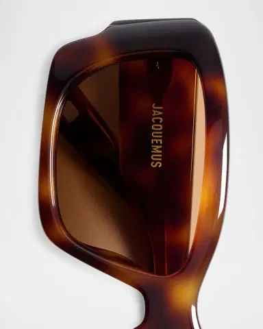 Jacquemus Croisière Rectangle Acetate Sunglasses | Thumbnail 2 Jacquemus Croisière Rectangle Acetate Sunglasses | Thumbnail 2