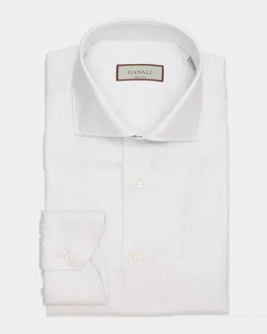 Canali Men's Micro-Structure Dress Shirt | Thumbnail 2 Canali Men's Micro-Structure Dress Shirt | Thumbnail 2