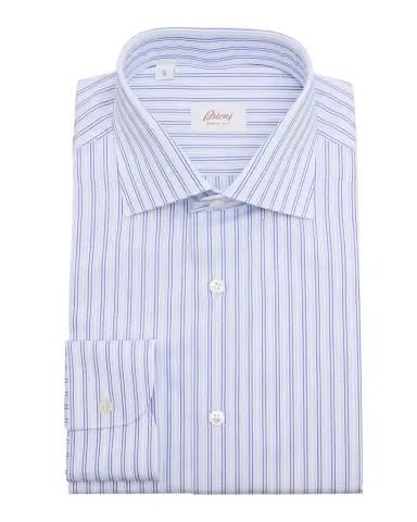 Brioni Men 's Cotton Multi-Stripe Dress Shirt | Thumbnail 1 Brioni Men 's Cotton Multi-Stripe Dress Shirt | Thumbnail 1