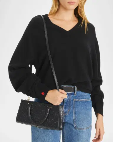 Tory Burch Small T Monogram Embossed East-West Top Handle Bag | Thumbnail 6 Tory Burch Small T Monogram Embossed East-West Top Handle Bag | Thumbnail 6