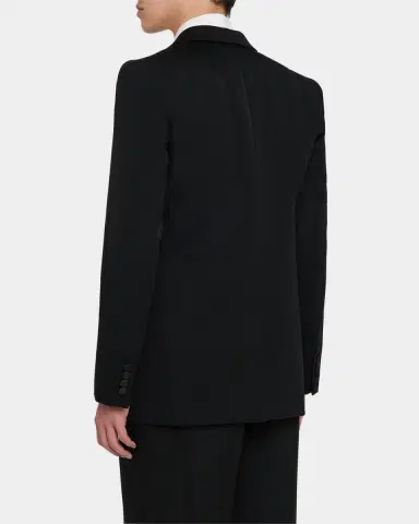 Saint Laurent Men's Peak-Lapel Tuxedo Jacket | Thumbnail 3 Saint Laurent Men's Peak-Lapel Tuxedo Jacket | Thumbnail 3
