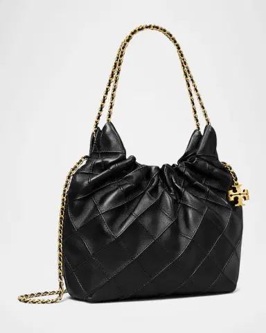 Tory Burch Fleming Mini Quilted Leather Hobo Bag | Thumbnail 3 Tory Burch Fleming Mini Quilted Leather Hobo Bag | Thumbnail 3