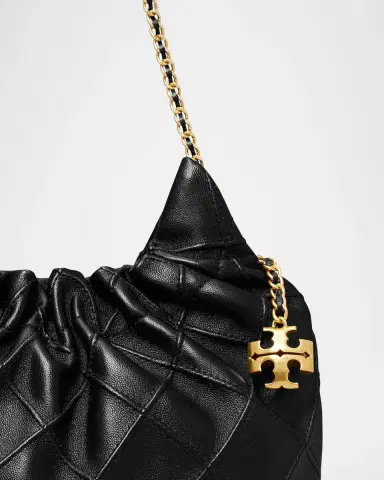 Tory Burch Fleming Mini Quilted Leather Hobo Bag | Thumbnail 6 Tory Burch Fleming Mini Quilted Leather Hobo Bag | Thumbnail 6