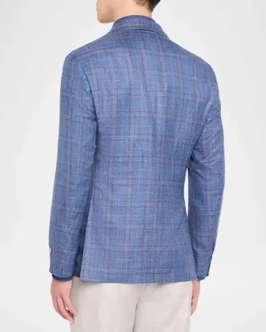 Canali Men's Check Single-Breasted Sport Coat | Thumbnail 2 Canali Men's Check Single-Breasted Sport Coat | Thumbnail 2