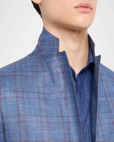 Canali Men's Check Single-Breasted Sport Coat | Thumbnail 7 Canali Men's Check Single-Breasted Sport Coat | Thumbnail 7