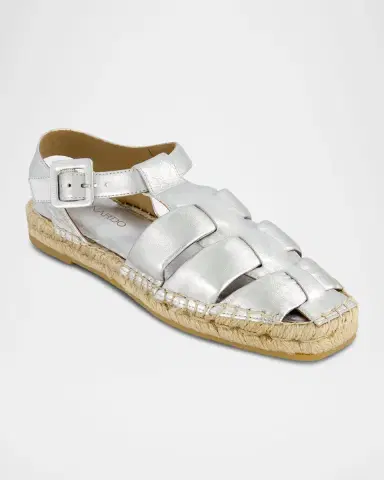 Bernardo Monri Metallic Fisherman Espadrilles | Thumbnail 2 Bernardo Monri Metallic Fisherman Espadrilles | Thumbnail 2