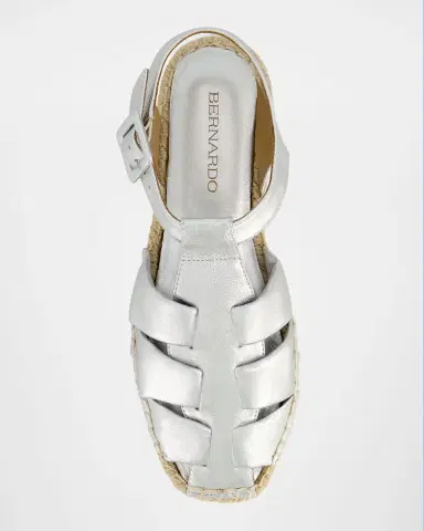 Bernardo Monri Metallic Fisherman Espadrilles | Thumbnail 3 Bernardo Monri Metallic Fisherman Espadrilles | Thumbnail 3