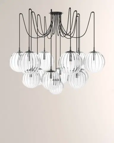 Four Hands Schwung Collection Spider 12-Light Chandelier | Thumbnail 2 Four Hands Schwung Collection Spider 12-Light Chandelier | Thumbnail 2