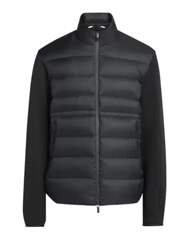 Moncler Men's Zip-Up Down Knit Combo Jacket | Thumbnail 1 Moncler Men's Zip-Up Down Knit Combo Jacket | Thumbnail 1