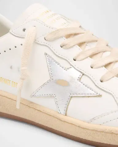 Golden Goose Ball Star Mixed Leather Low-Top Sneakers | Thumbnail 5 Golden Goose Ball Star Mixed Leather Low-Top Sneakers | Thumbnail 5