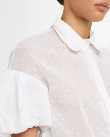 Dice Kayek Polka-Dot Puff-Sleeve Button-Down Shirt | Thumbnail 5 Dice Kayek Polka-Dot Puff-Sleeve Button-Down Shirt | Thumbnail 5