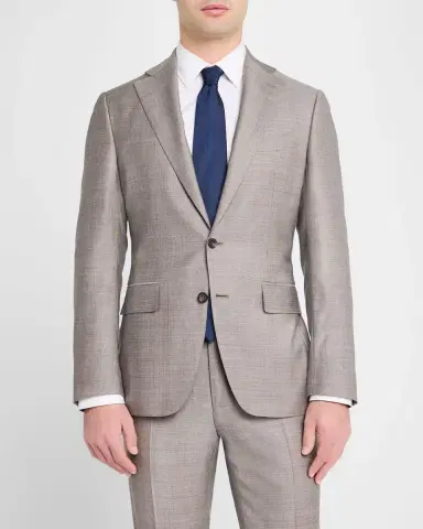 Canali Men 's Textured Solid Suit | Thumbnail 3 Canali Men 's Textured Solid Suit | Thumbnail 3